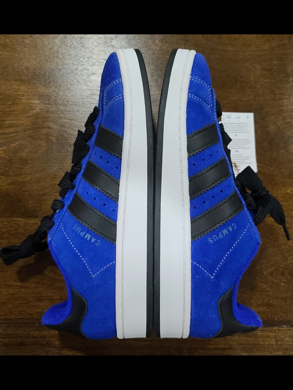 adidas Originals Campus 00s Blue/Black/White Suede Sneakers Men's US 9 JQ6044